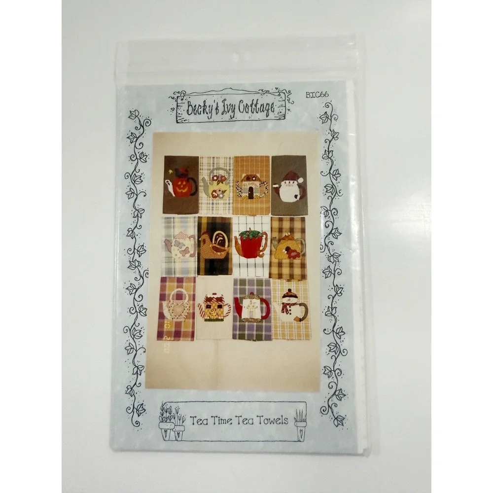 Becky's Ivy‎ Cottage Tea Time TEA TOWELS PATTERN
